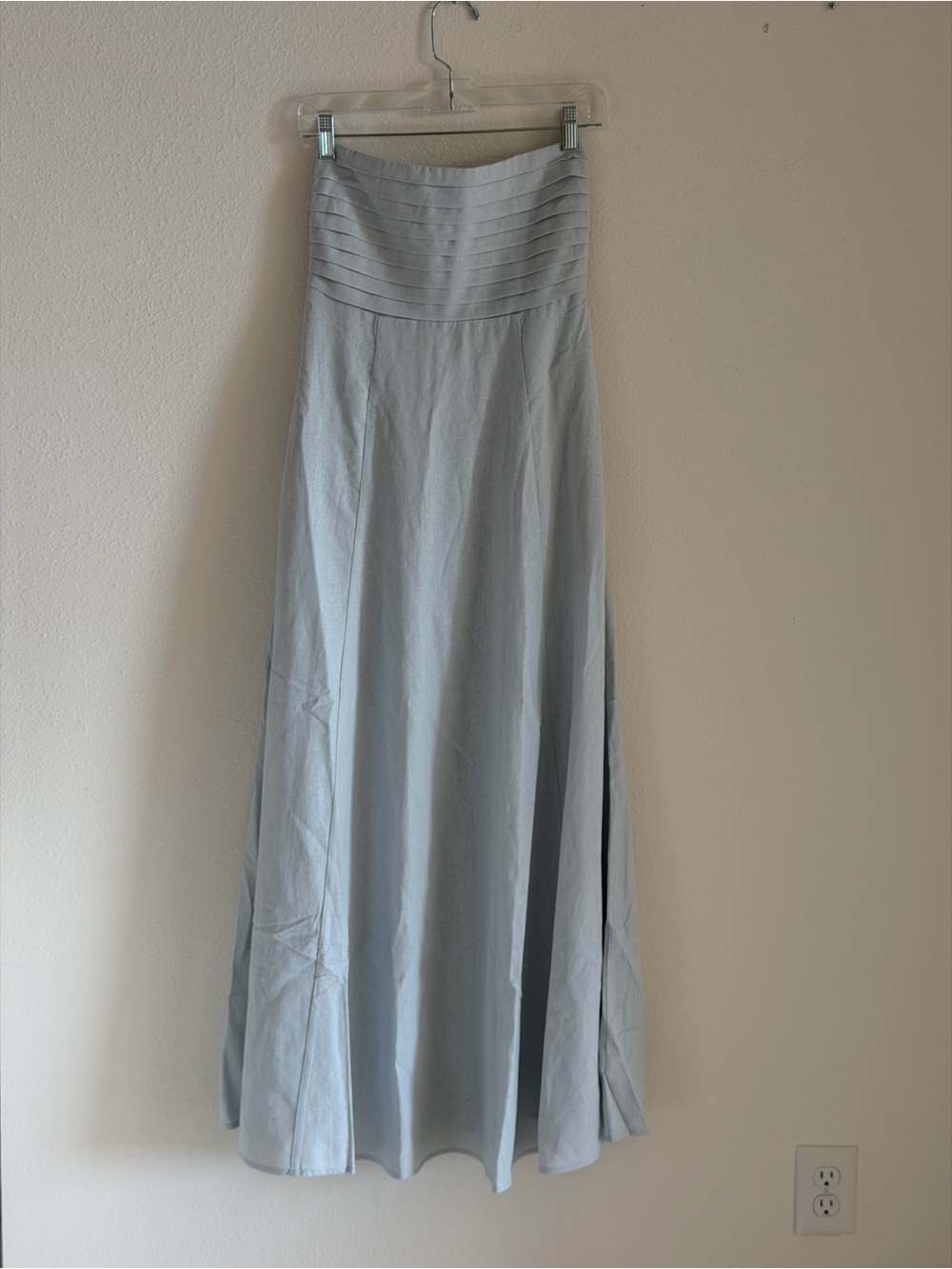 Caroline Constas Linen Strapless Maxi Dress - Picture 3 of 10